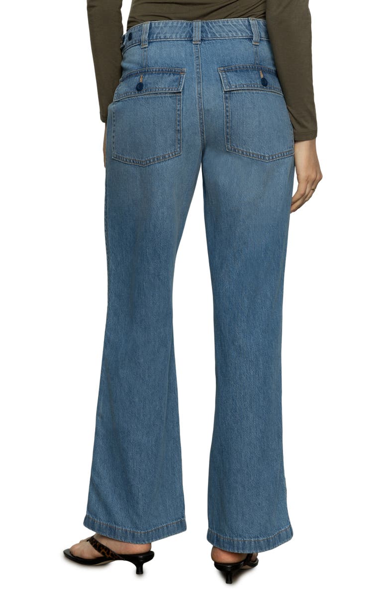 Sanctuary Wide Leg Jeans, Alternate, color,