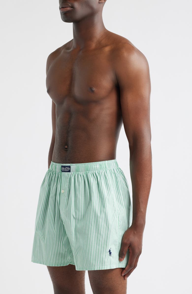 Polo Ralph Lauren Stripe Woven Cotton Boxers, Alternate, color, 