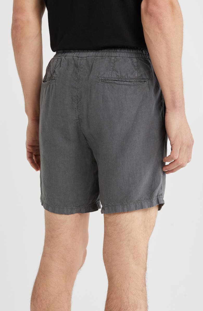 John Varvatos Daryl Drawstring Linen Blend Shorts, Alternate, color,
