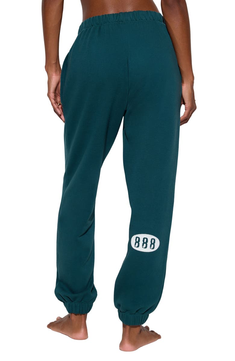 Spiritual Gangster Balance Portia Sweatpants, Alternate, color, Midnight Teal