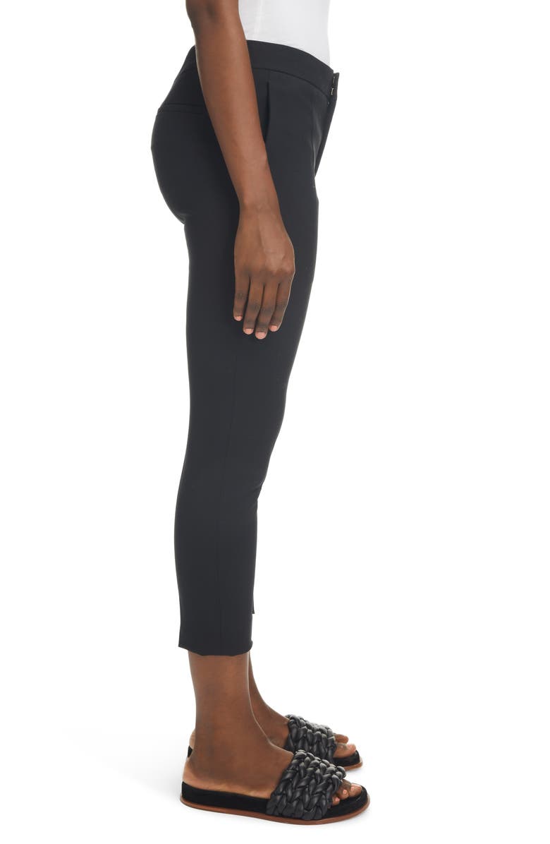 Chloé Straight Leg Stretch Wool Ankle Pants, Alternate, color,