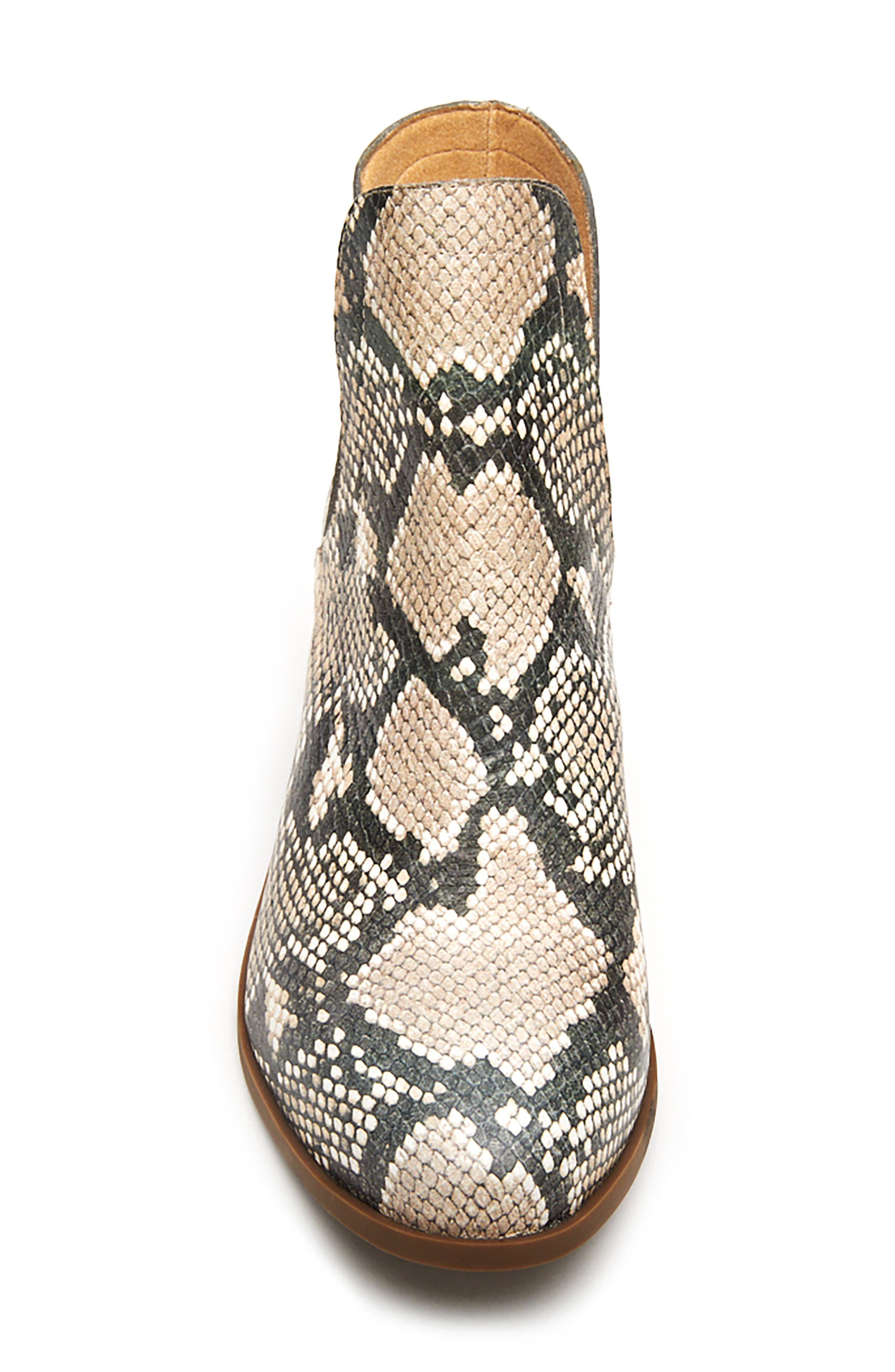 Pronto Split Shaft Bootie, Alternate, color, NATURAL SNAKE PRINT LEATHER