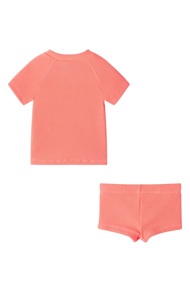 Andy & Evan Kids' Textured Rashguard Shirt & Shorts Set, Alternate, color,
