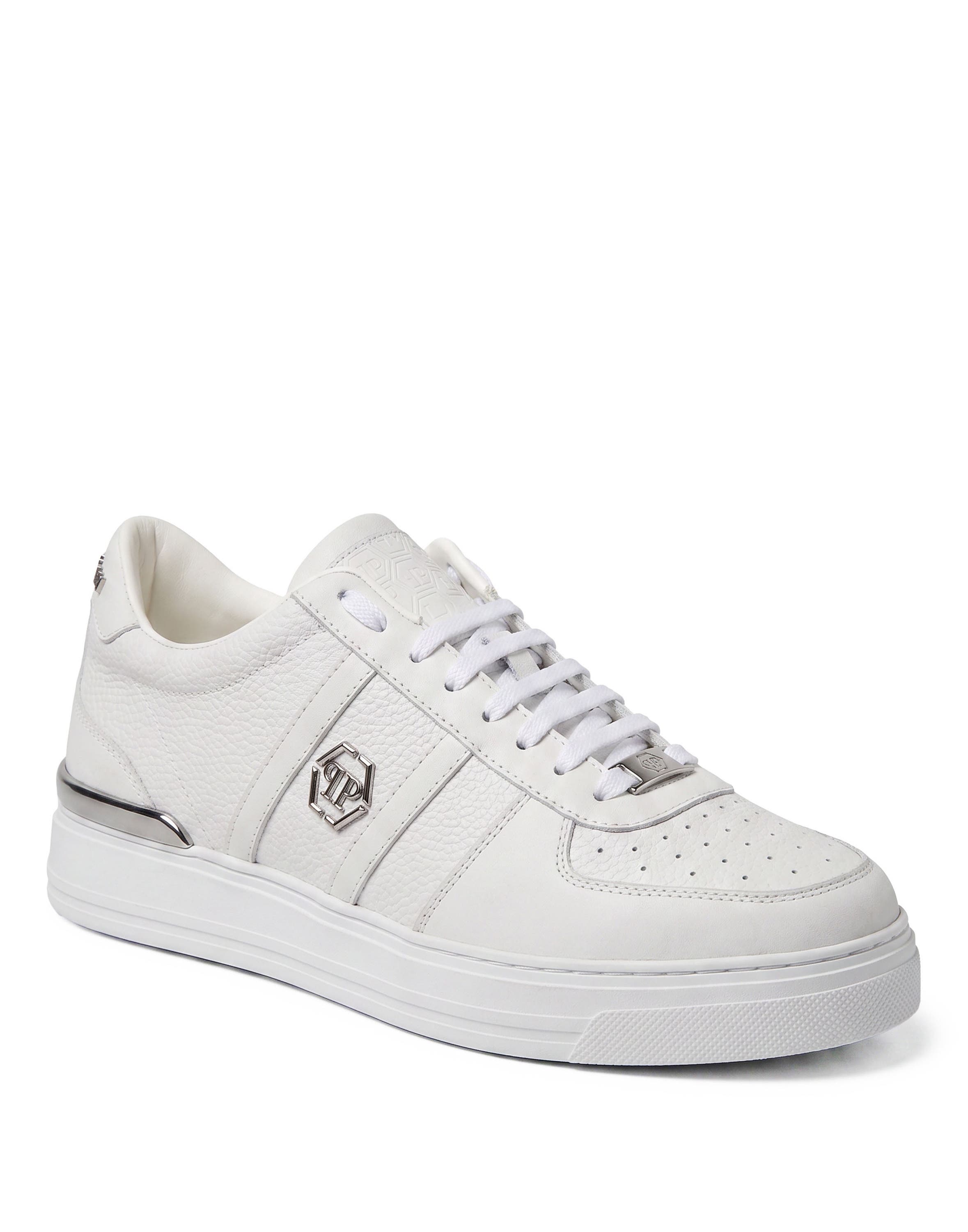 Low-Top Sneakers Mix Color Unisex, Alternate, color, white