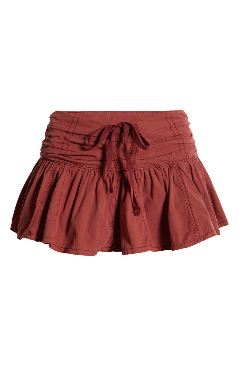BDG Urban Outfitters Flippy Drawstring Miniskort, Alternate, color, Burgundy