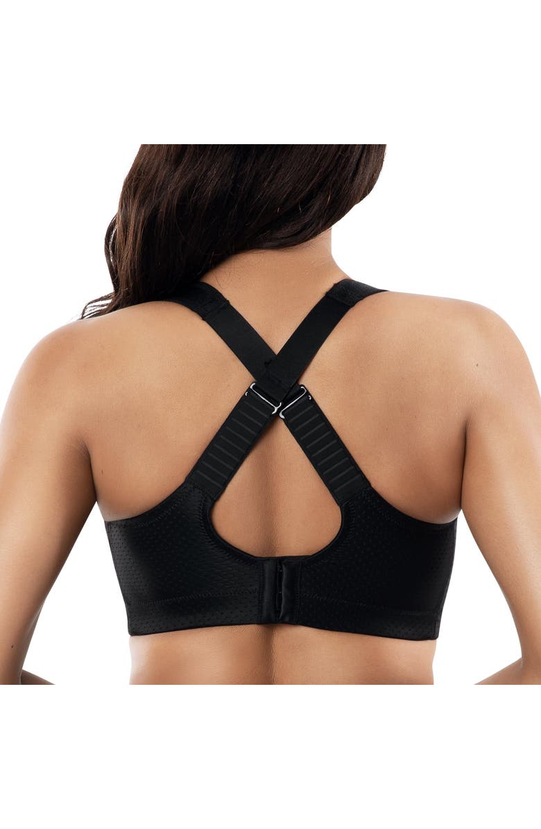 Parfait Active Wire-Free Unlined Sports Bra, Alternate, color, Black