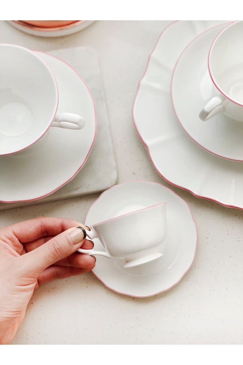 Amelie Set of 2 Espresso Cups & Saucers, Alternate, color, Roseate