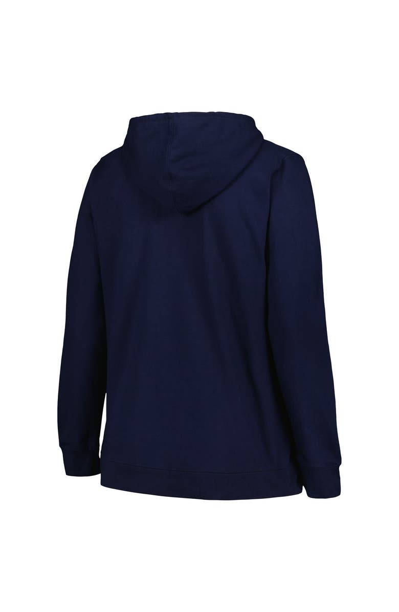 PROFILE Women's Profile Deep Sea Blue Seattle Kraken Plus Size Arch Over Logo Pullover Hoodie, Alternate, color, Navy