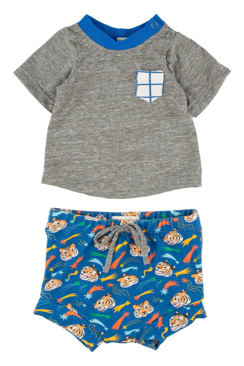 Christopher T-Shirt & Shorts Set, Main, color, BLUE