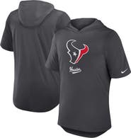 Nike Men's Nike Anthracite Houston Texans Tri-Blend Performance Hoodie T-Shirt