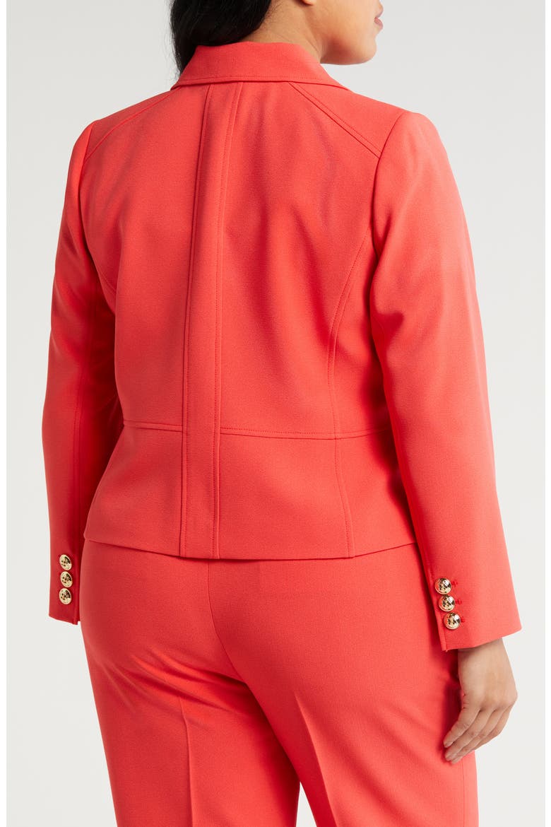 Faux Double Breasted Blazer, Alternate, color, GRENADINE
