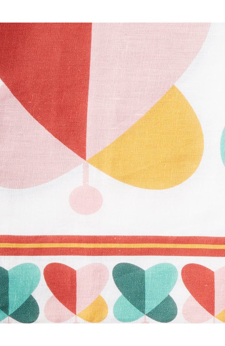 La DoubleJ Large Tablecloth (180X350) Farfalle Ring Multicolor, Alternate, color, Farfalle Ring Multicolor