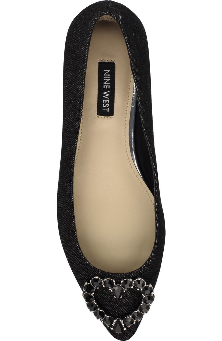 Nine West Hearts Rhinestone Flat, Alternate, color,