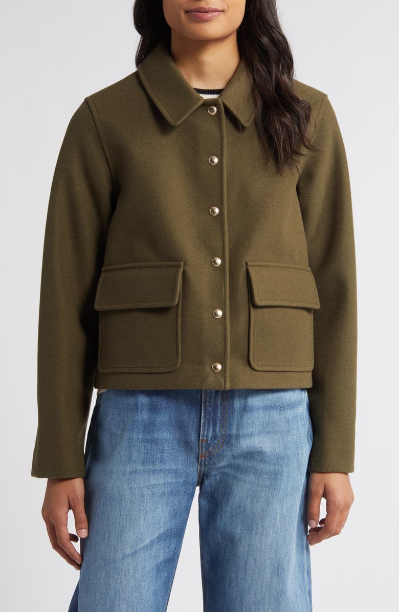 Sam Edelman Crop Utility Jacket, Main, color, 