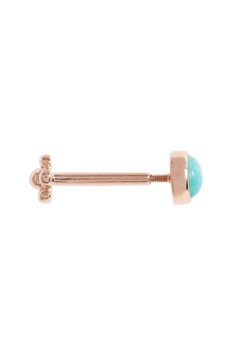 MARIA TASH Turquoise Threaded Single Stud Earring, Alternate, color, 