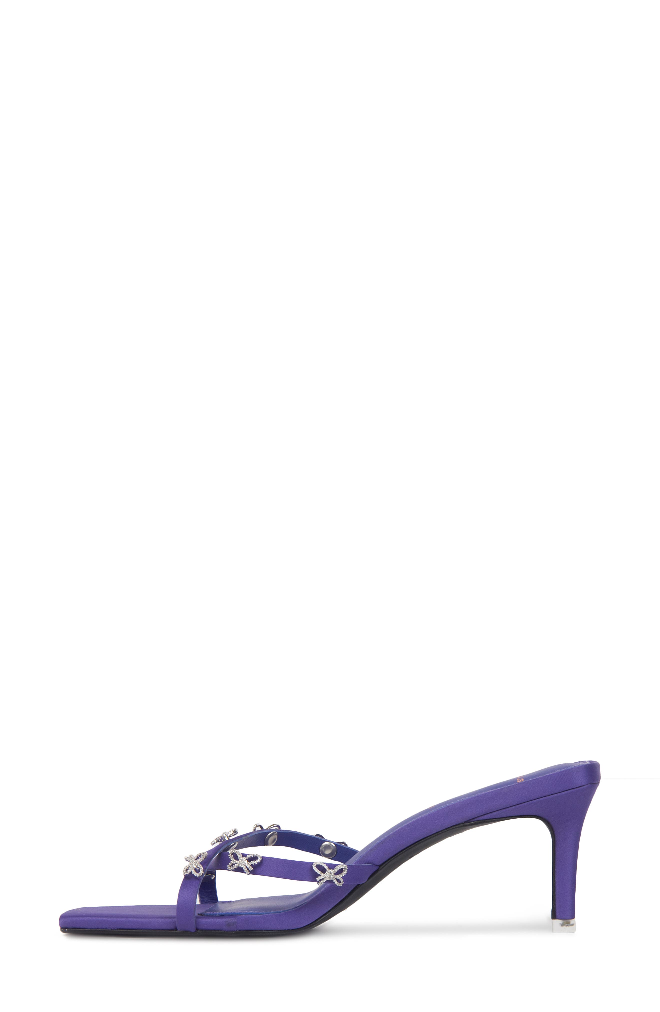 BLACK SUEDE STUDIO Ari Bow Sandal, Alternate, color, Purple Satin