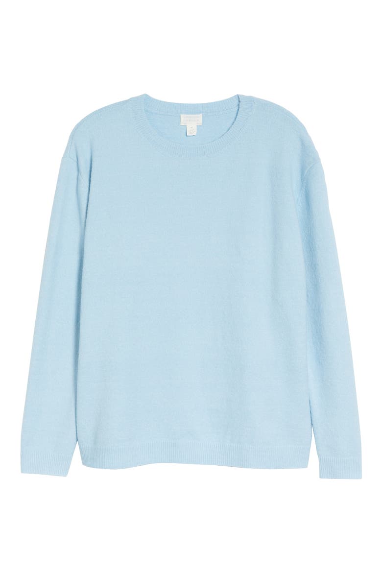 Women's Cozy Crewneck Sweater, Alternate, color, BLUE FALLS
