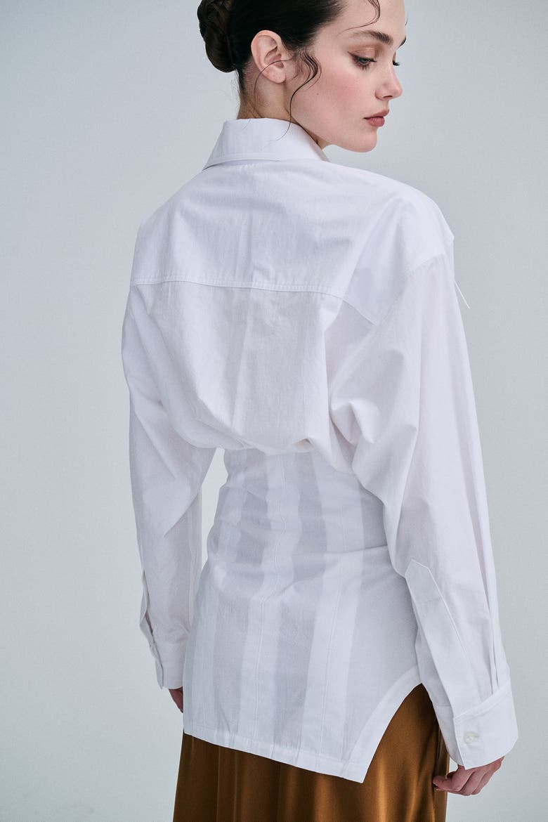 Riri Button Up, Alternate, color, White