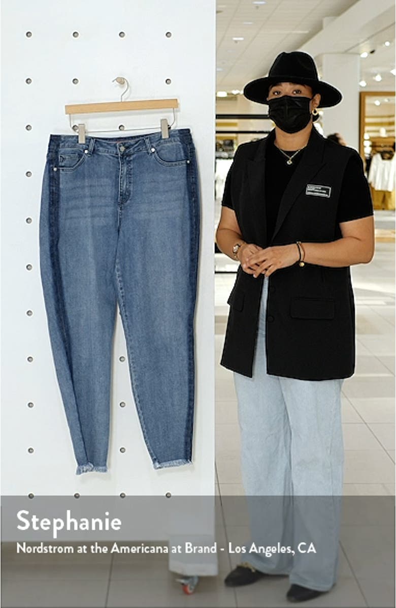 Shadow Stripe High Waist Skinny Jeans, sales video thumbnail