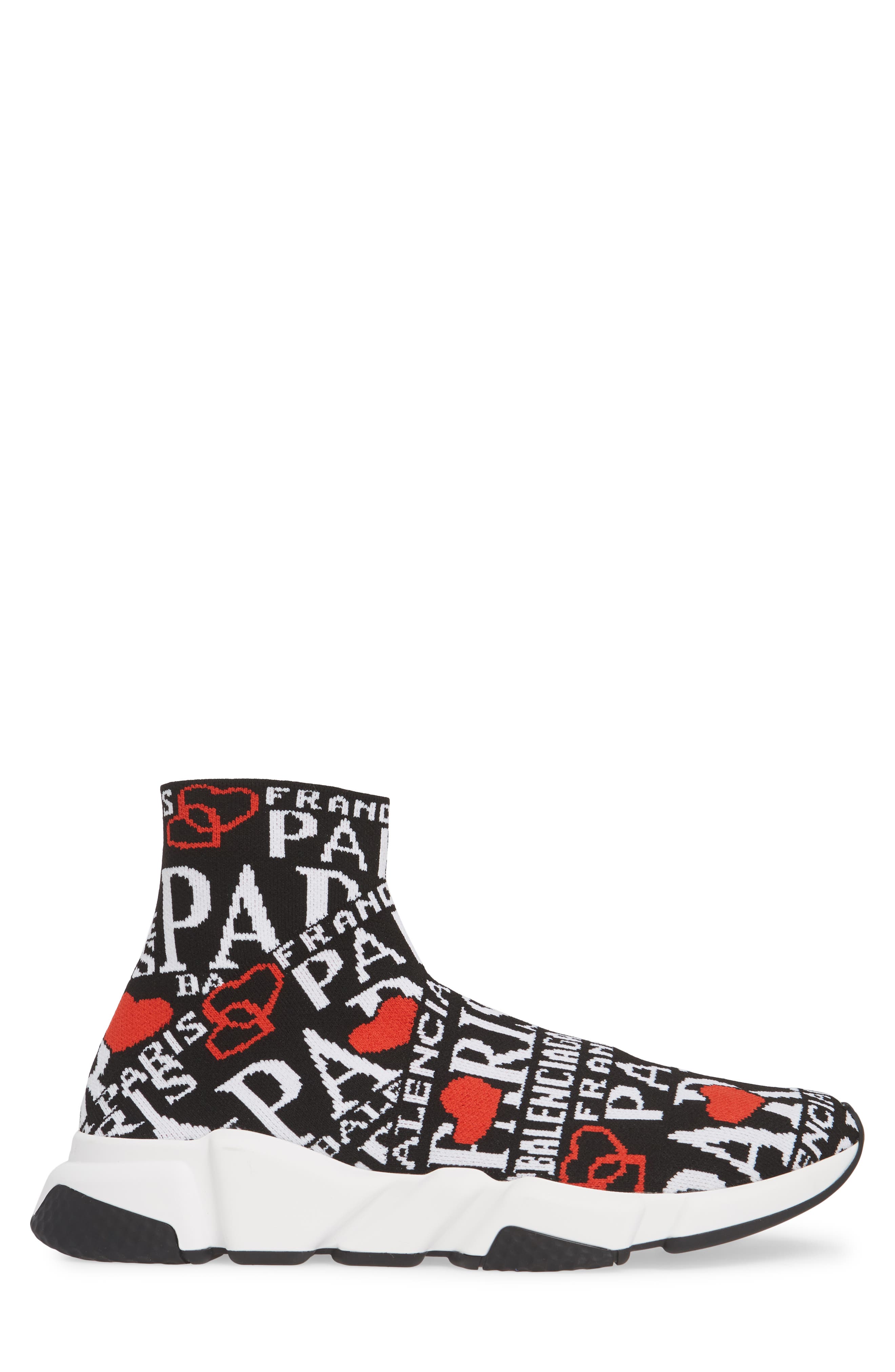 Balenciaga Speed High Slip-On, Alternate, color, 