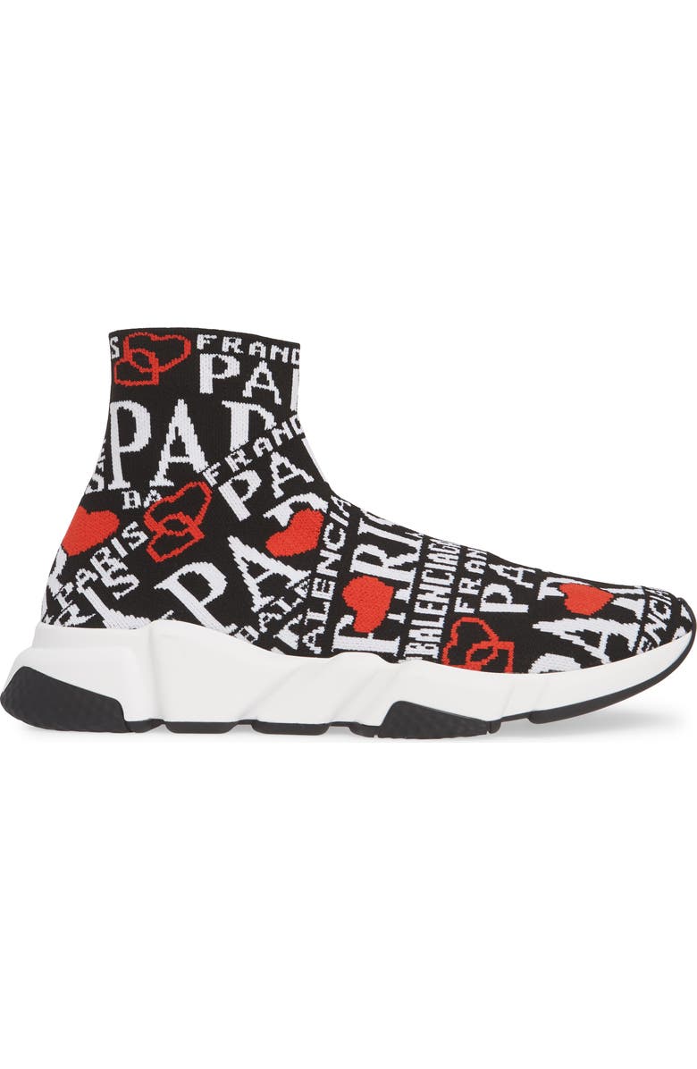 Balenciaga Speed High Slip-On, Alternate, color,