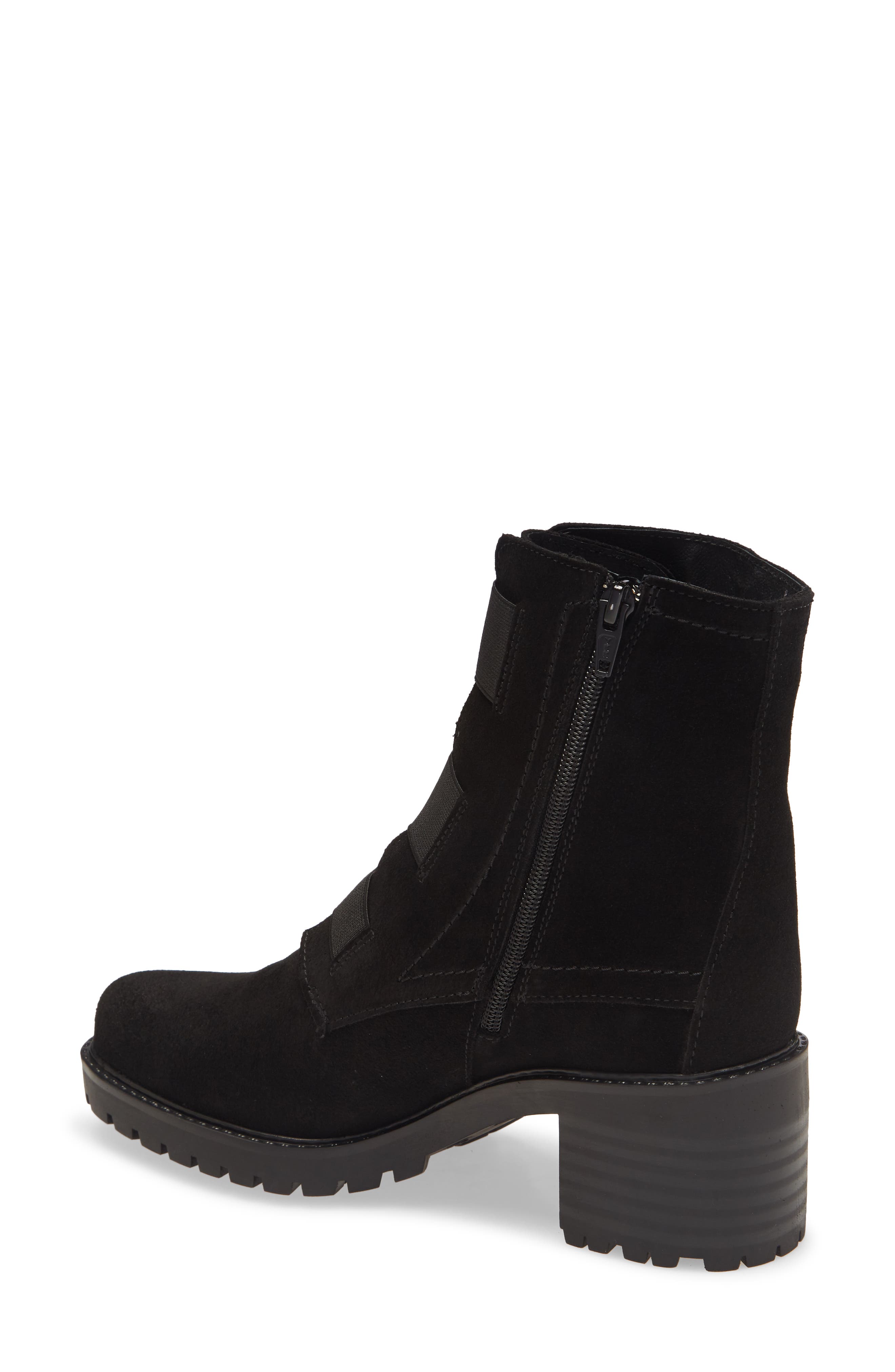 Bos. & Co. Indie Waterproof Bootie, Alternate, color, Black Suede/ Elastic