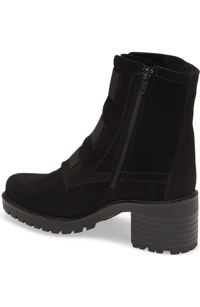 Bos. & Co. Indie Waterproof Bootie, Alternate, color, Black Suede/ Elastic