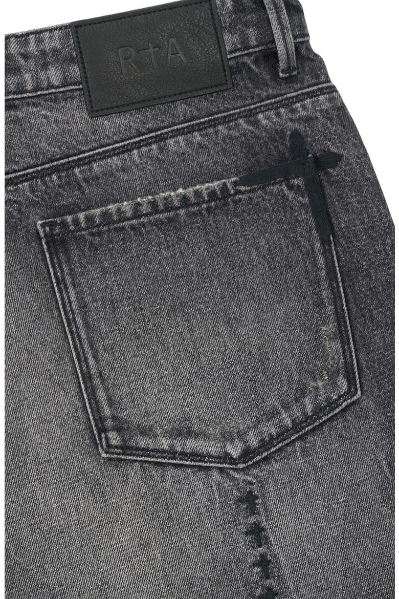 Gustavo Oversize Denim Bermuda Shorts, Alternate, color, ASH FADED