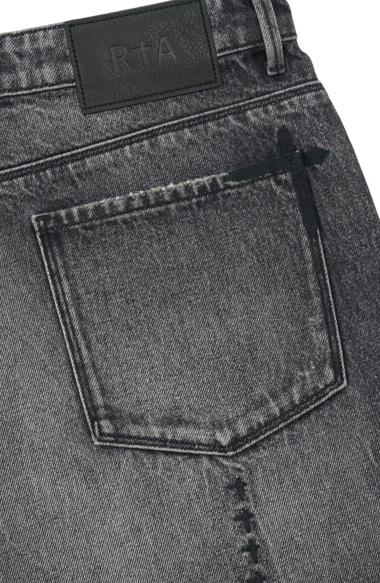 RtA Gustavo Oversize Denim Bermuda Shorts, Alternate, color, Ash Faded