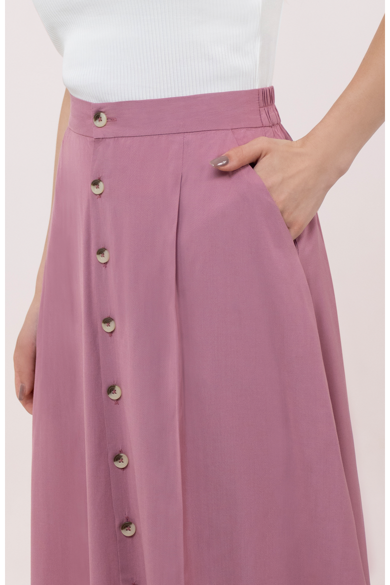 The Midi Skirt, Alternate, color, Mauve