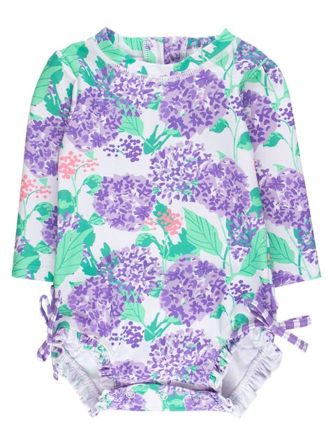 Baby Girls Long Sleeve UPF50+ One Piece Rash Guard