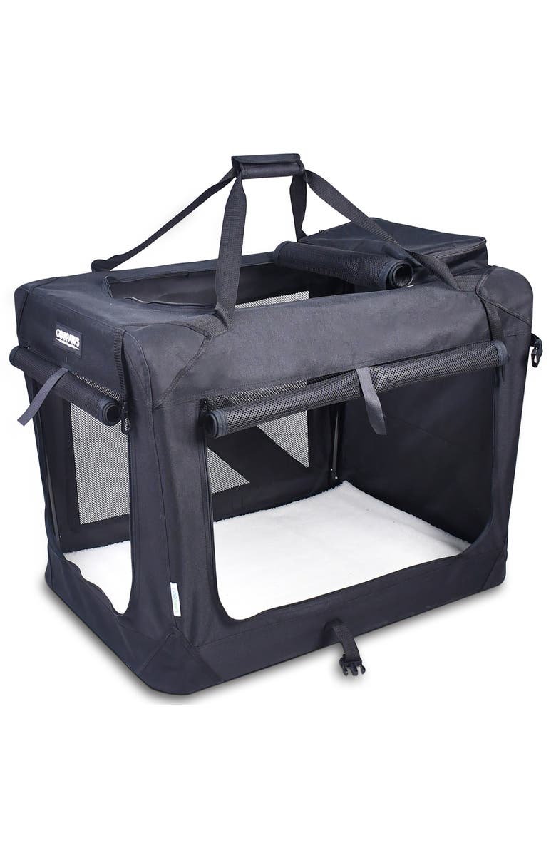 JESPET Soft Pet Crate 30", 50Lb Capacity, Main, color, Multicolored