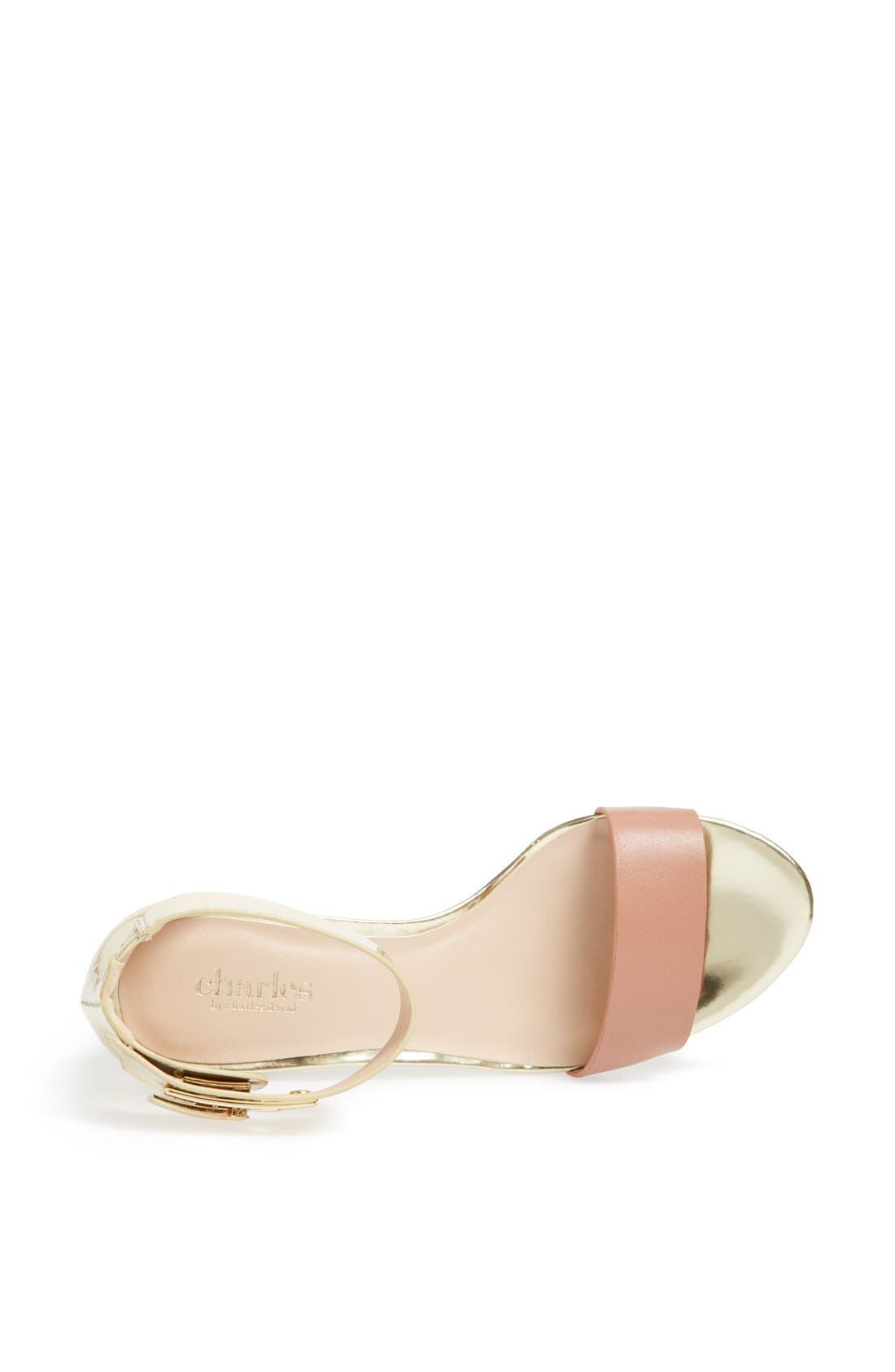'Glory' Sandal, Alternate, color, BLUSH/ GOLD