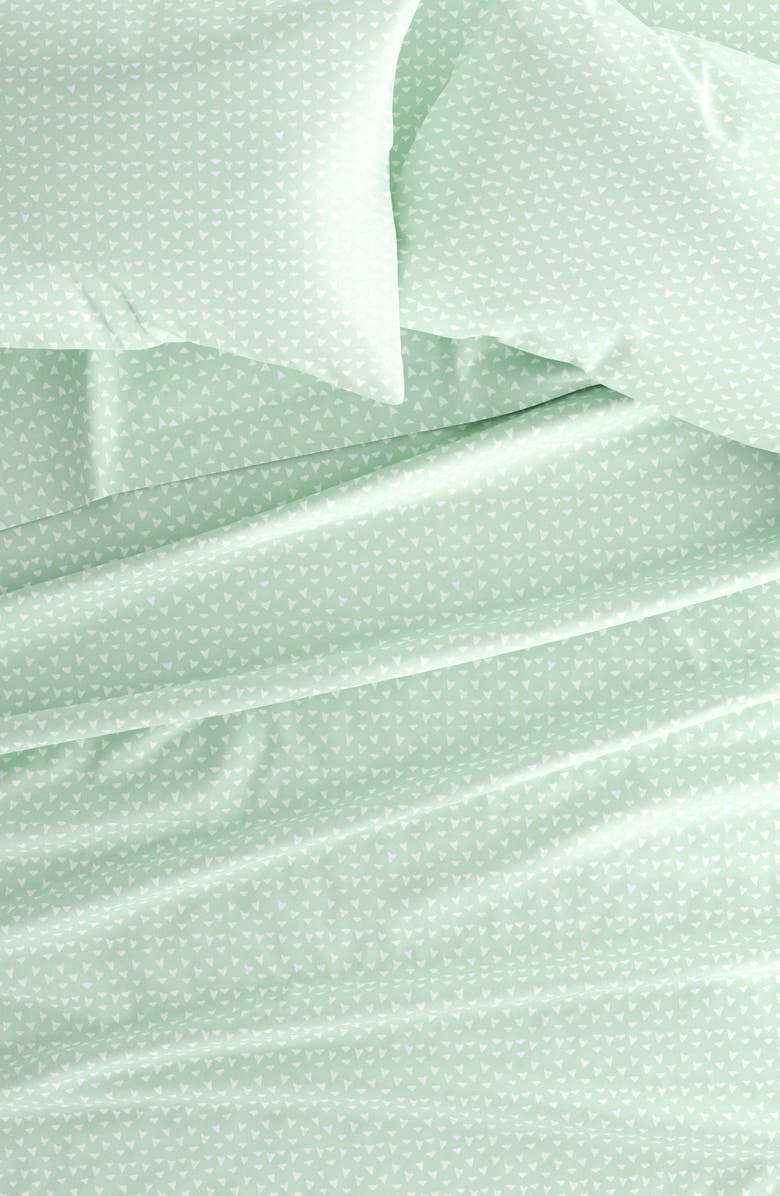 HOMESPUN IENJOY HOME Premium Ultra Soft Urban Arrows Pattern 4-Piece Bed Sheet Set, Alternate, color, Jade