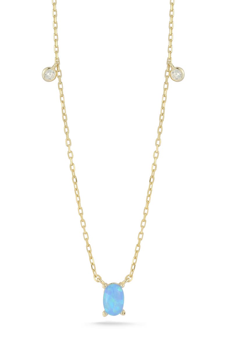 Opal Necklace, Main, color, GOLD