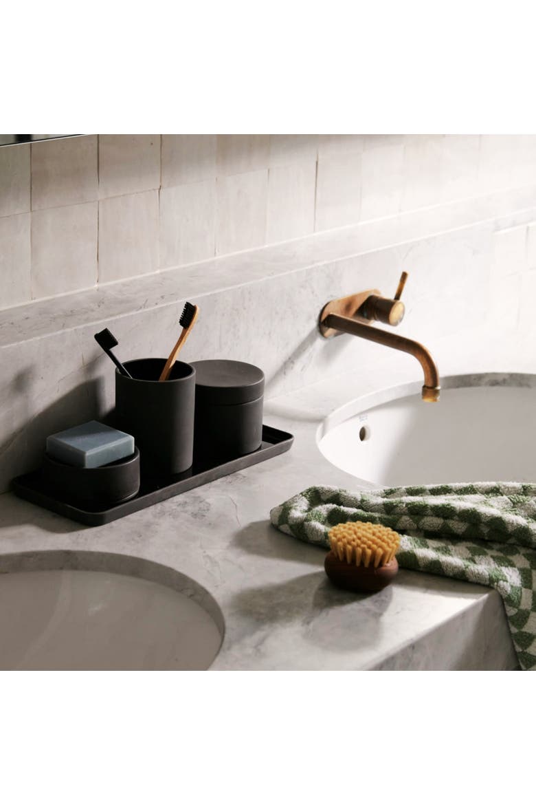 Sabia Soap Dish - Bathroom Accessories - 10cm x 4cm, Alternate, color, Black