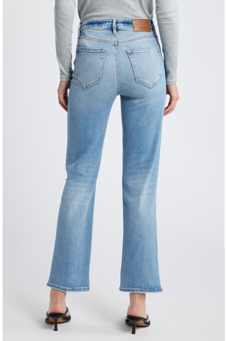 Ripped Straight Leg Jeans, Alternate, color, MEDIUM WASH