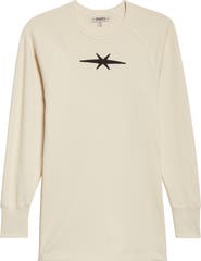 PHIPPS Logo Long Sleeve Waffle Knit T-Shirt