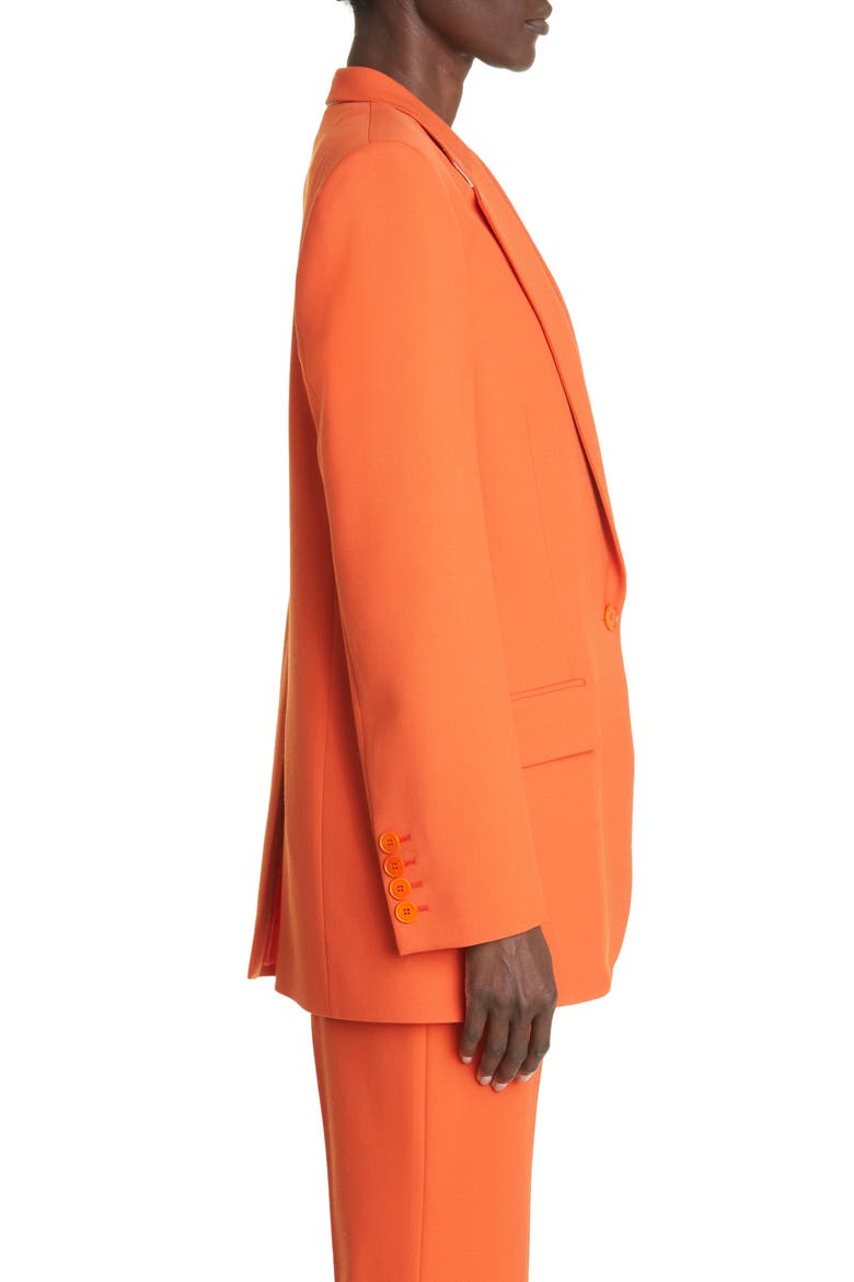 Twill Blazer, Alternate, color, 7510 TANGERINE
