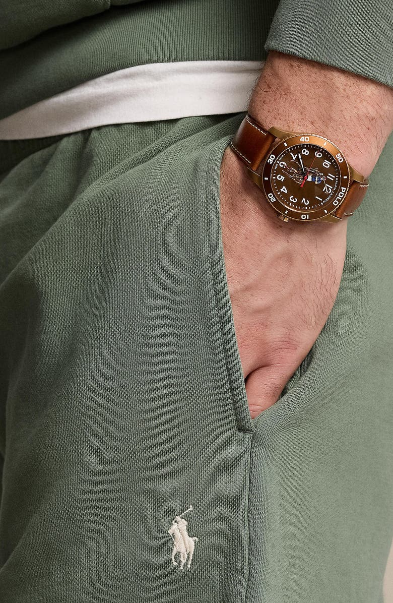 Polo Ralph Lauren French Terry Drawstring Shorts, Alternate, color, 