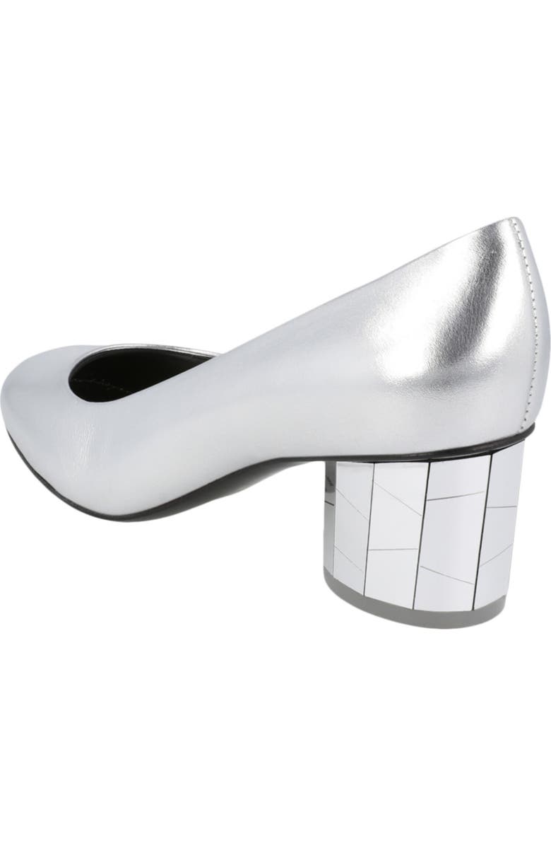 FERRAGAMO Farrah Mirror Heel Pump, Alternate, color, Silver