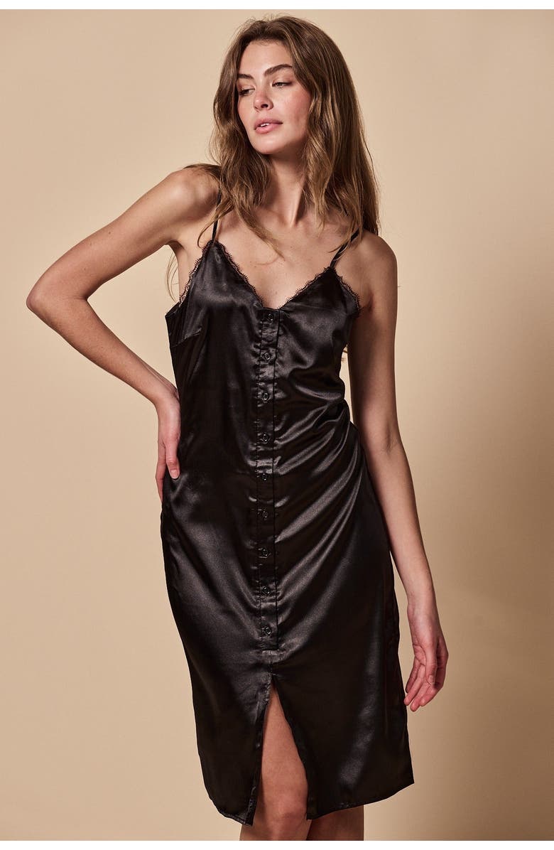 The Shirt by Rochelle Behrens The Cami Dress, Main, color, Black