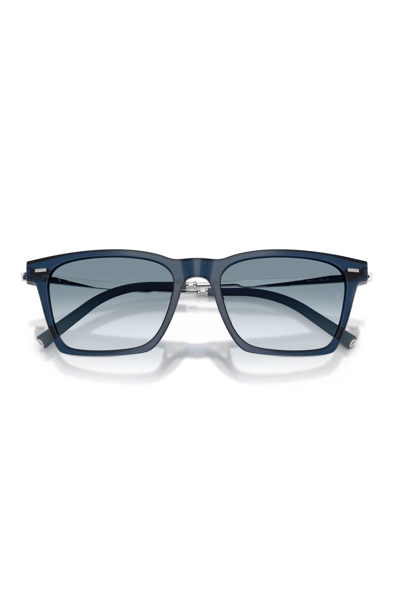 54mm Roger Federer R-19 Pillow Sunglasses, Alternate, color, ASH BLUE / SKY GRADIENT