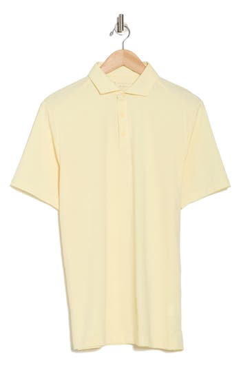 Travismathew Heater Pro Stretch Knit Polo In French Vanilla