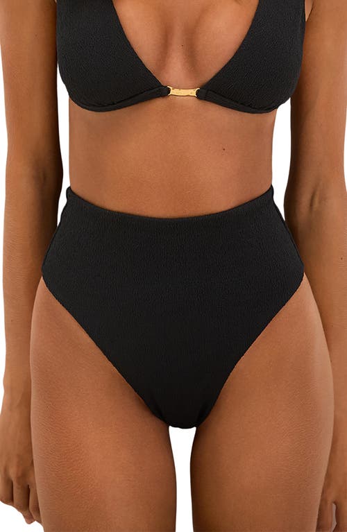 Vix Paula Hermanny Firenze Camille High Waist Bikini Bottoms In Black