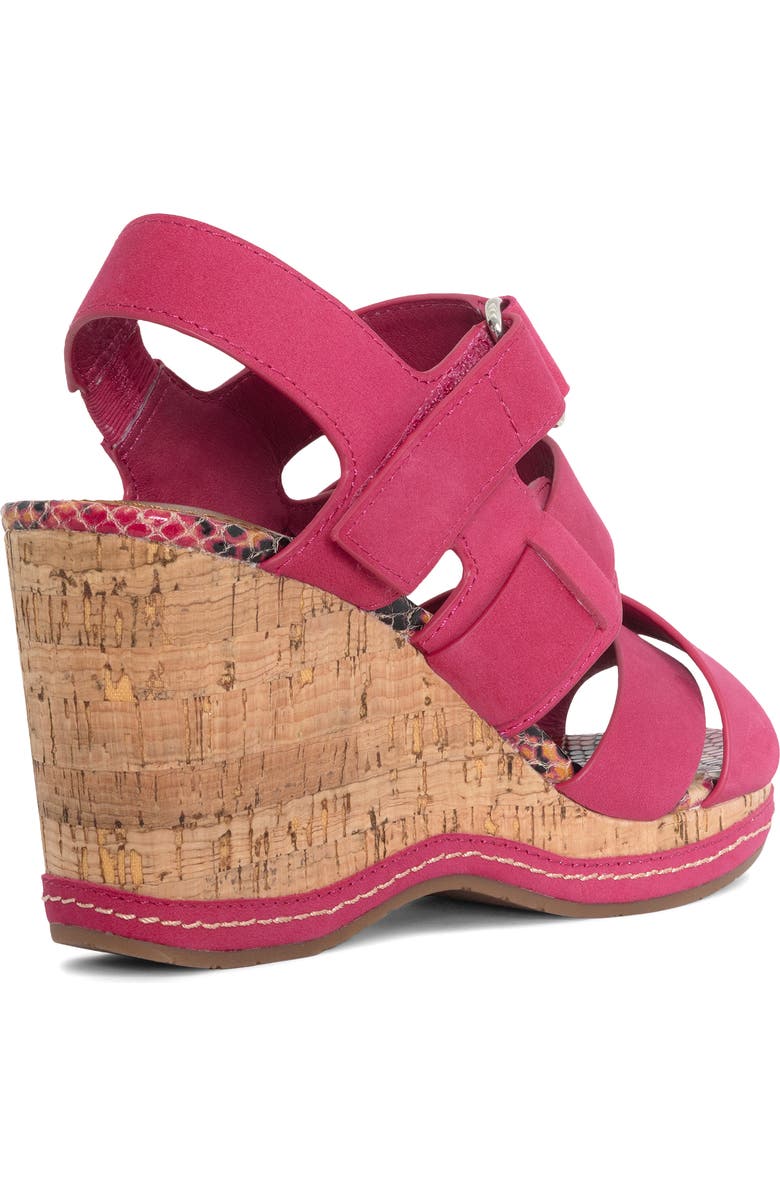 Donald Pliner Slingback Platform Wedge Sandal, Alternate, color, Magenta
