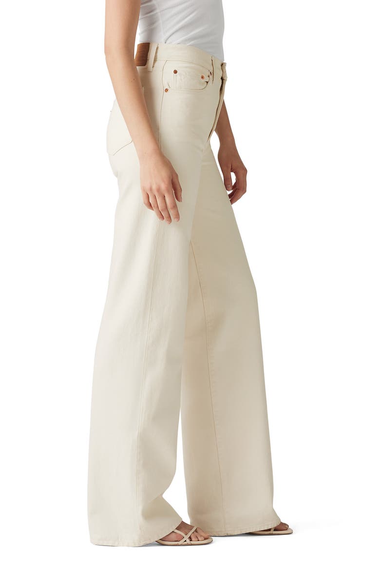 Ribcage High Waist Wide Leg Jeans, Alternate, color, BARELY FREEZING