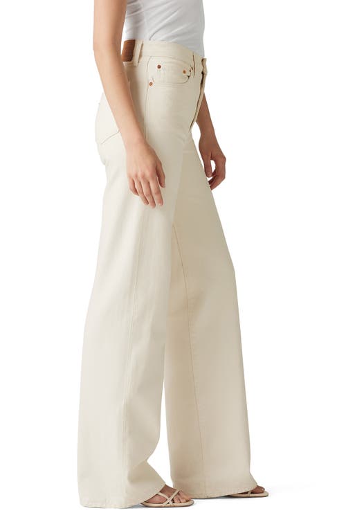 Levi's Ribcage Wide Leg Jeans In Barely Freezing In White