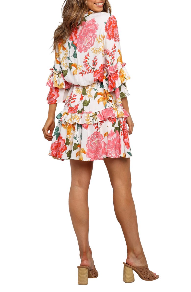 Peta Floral Print Tiered Dress