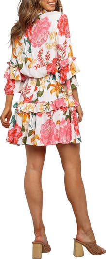 Peta Floral Print Tiered Dress